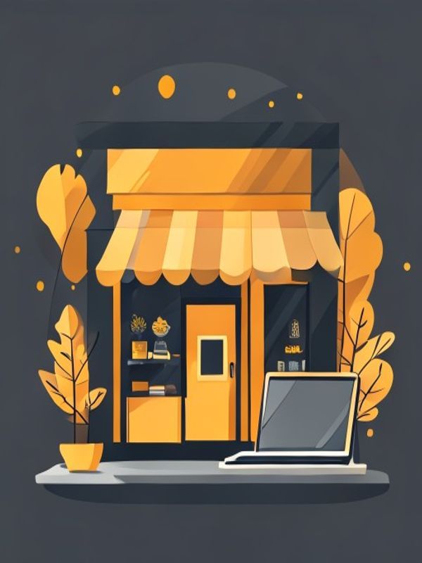 Seguridad digital para el negocio: candado protegiendo una tienda online